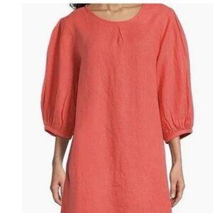 NWT Bryn Walker FLORET Lucien Linen Tunic Dress